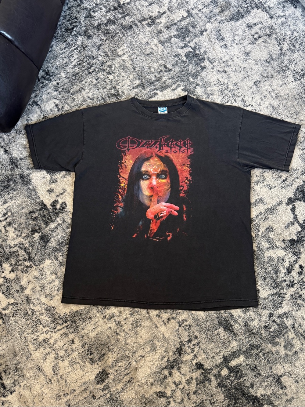 Vintage 2002 Ozzfest Parking Lot Ozzy Morph Head Band T Shirt